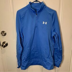NWT Under Armour Blue Fleece Pullover 1/4 Zip Sweater Size M